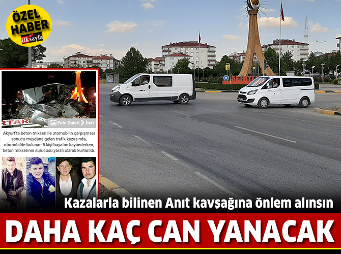 Kazalarla bilinen Anıt kavşağına önlem talebi