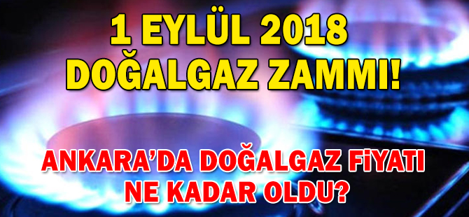 DoÄalgaza zam geldi! Ankara'da doÄalgaz fiyatÄ± ne kadar? DoÄalgaz'Ä±n metrekÃ¼pÃ¼ ne kadar oldu?