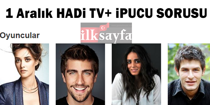 1 AralÄ±k HADÄ° 20:30 ipucu: Biz Size DÃ¶neriz filmi baÅrol oyuncularÄ± kim? Biz Size DÃ¶neriz filminin baÅrol oyuncularÄ± filmde hangi karakteri canlandÄ±rÄ±yor?